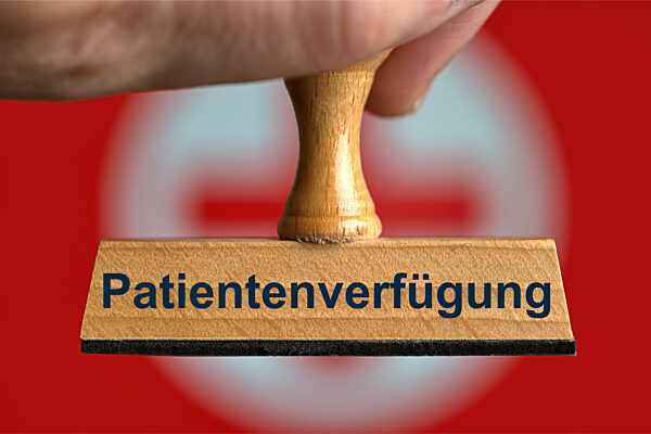 Symbolischer Stempel Patientenverfügung