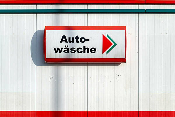 Schild Autowaesche