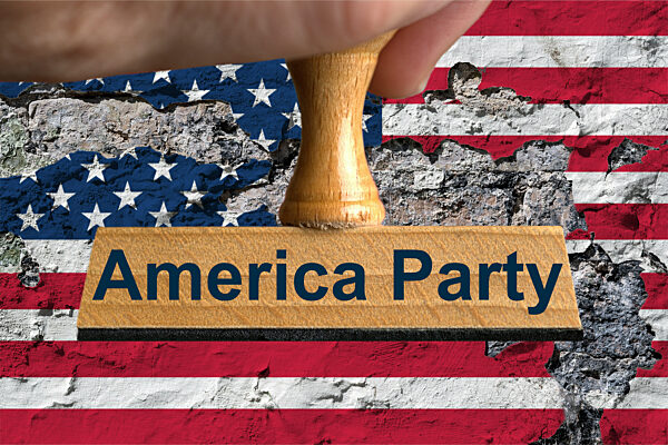Symbolischer Stempel America Party