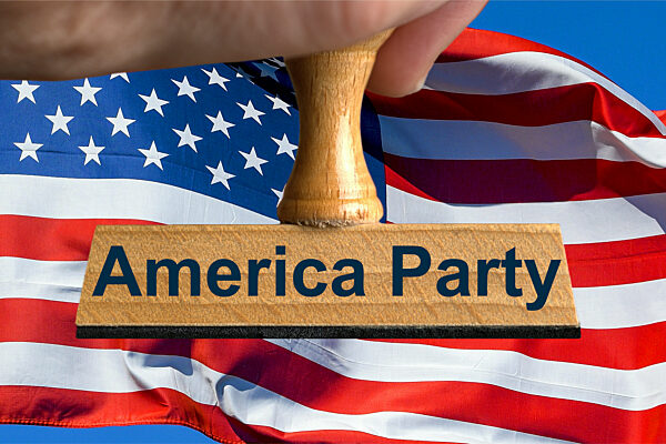 Symbolischer Stempel America Party