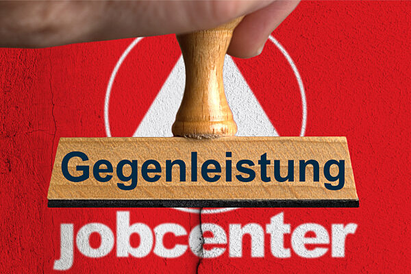 Symbolischer Stempel Gegenleistung