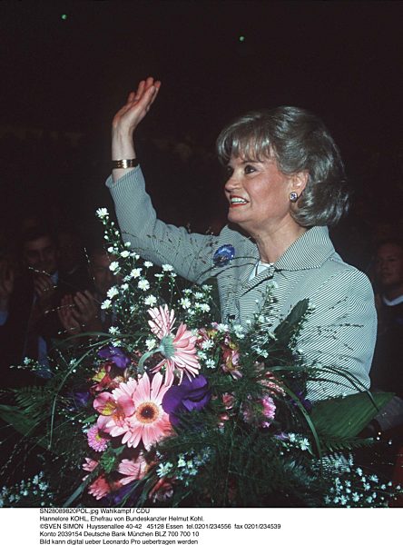 Wahlkampf / CDU
Hannelore KOHL, Ehefrau von Bundeskanzler Helmut Kohl