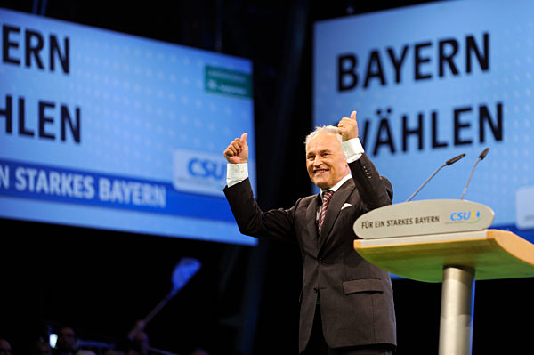 CSU Wahlkampfveranstaltung zur Landtagswahl in Bayern