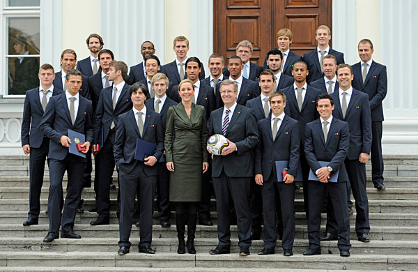 Ehrung der Deutschen Fussball Nationalmannschaft
