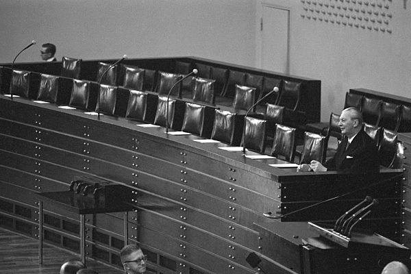 Vereidigung Kiesinger.