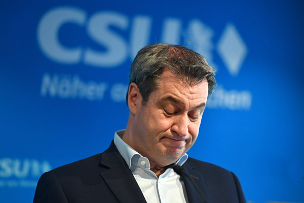 Pressestatement Markus SOEDER (Ministerpraesident Bayern und CSU Vorsitzender) zur K-Frage.