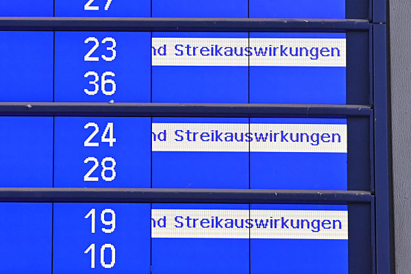 Bahnstreik der GDL.