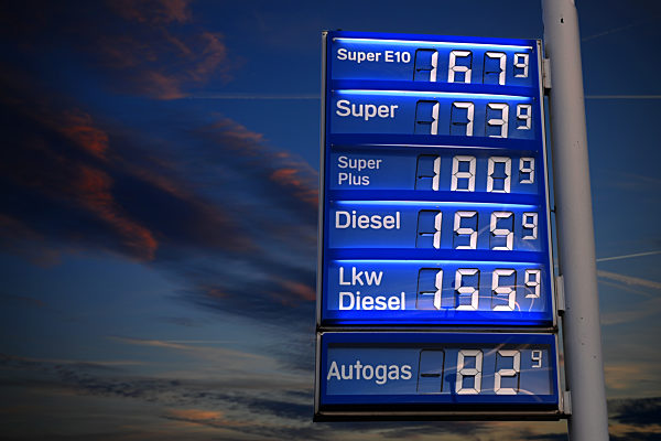 Benzinpreise auf Rekordniveau.
