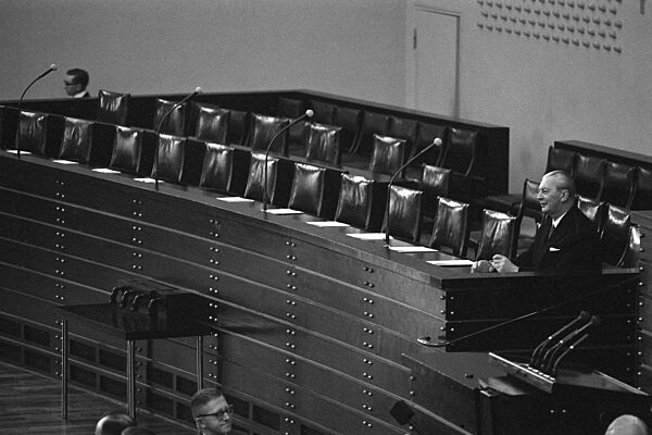 Vereidigung Kiesinger.