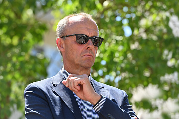 Ministerpraesident Dr. Markus Soeder besucht zusammen mit dem Vorsitzenden der CDU/CSU-Bundestagsfraktion, Friedrich Merz, Wirtschaftsminister Hubert Aiwanger und Umweltminister Thorsten Glauber das Kernkraftwerk Isar 2.