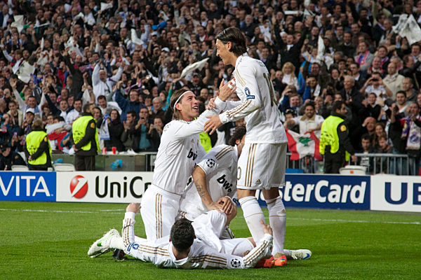 Fussball, Champions League, Real Madrid (MA) - FC Bayern Muenchen (München) (M)