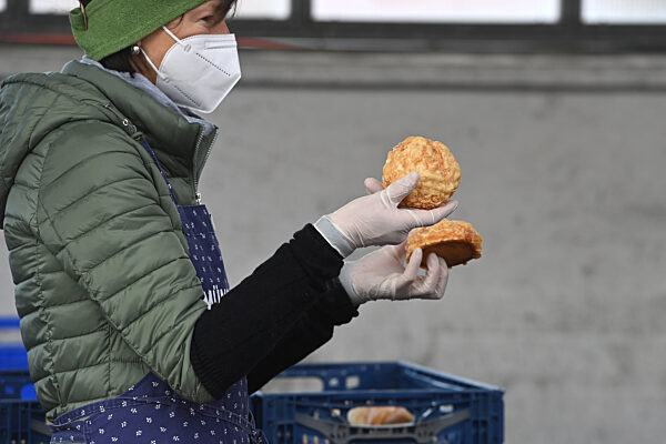 Ansturm auf die Tafeln.