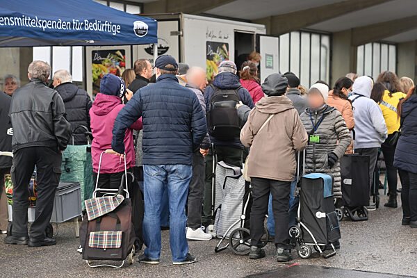 Ansturm auf die Tafeln.