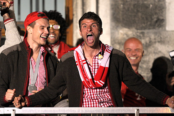Meisterfeier FC Bayern Muenchen-Rathausbalkon,Marienplatz