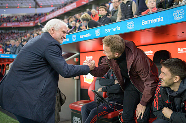 Fussball 1. Bundesliga/ Bayer Leverkusen - Bayern Muenchen 2:1.
