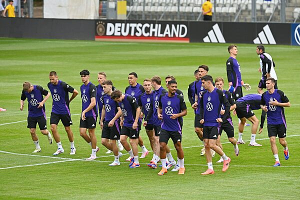 Fussball / Trainingslager der deutschen
Fussball Nationalmannschaft in Blankenhain /Thueringen.