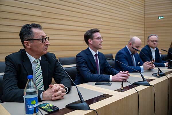 ZENTRALER WAHLABEND LANDTAGSWAHL BADEN WUERTTEMBERG 8. Maerz 2026