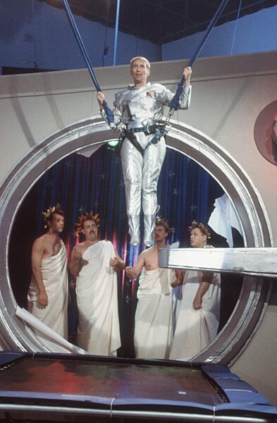 Dr. Regine Hildebrandt
in "Holgers Waschsalon"
...