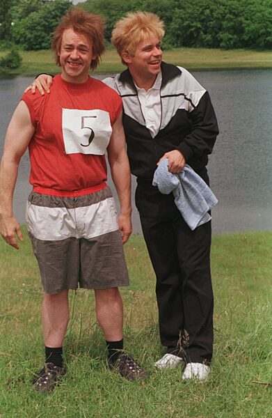 Gerd Knebel (li.) mit Hendrik
"Henni" Nachtsheim
Farbnegativ
06/99...