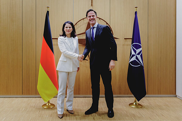 Aussenministerin Baerbock trifft NATO-Generalsekretaer Mark Rutte