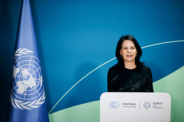Annalena Baerbock auf der COP29 in Baku