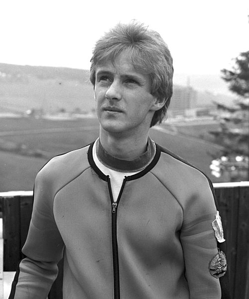 DDR - Skispringen - Mattentraining in Oberwiesenthal - Weißflog