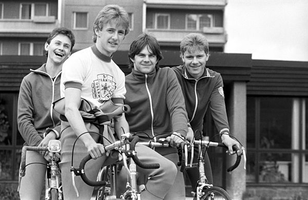 DDR - Skispringen - Radtraining in Oberwiesenthal