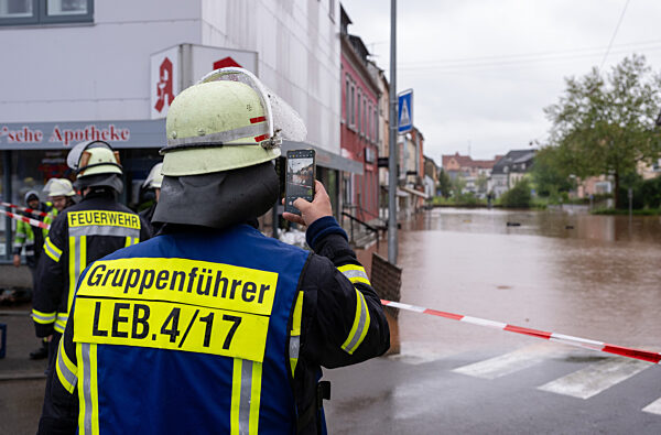 Hochwasser im Saarland - Lebach
