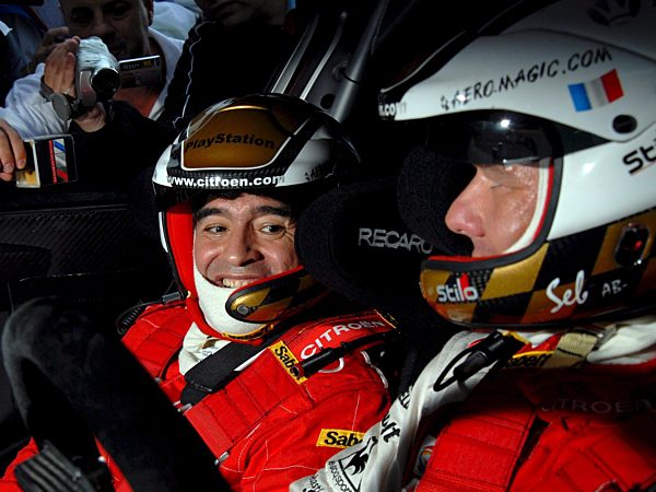 A hand out photo made available by WRC Rally Argentina organization shows...