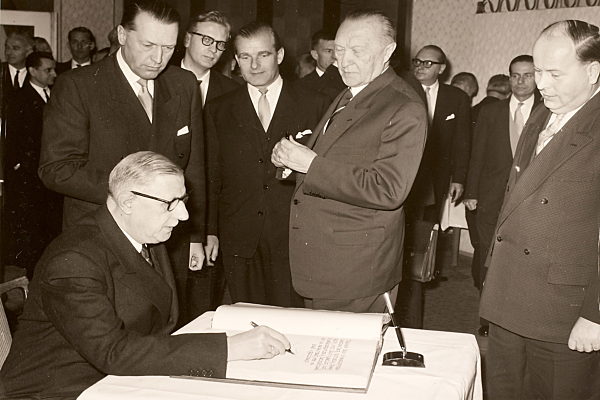 Deutsch-französischer Gipfel 1958 in Bad Kreuznach