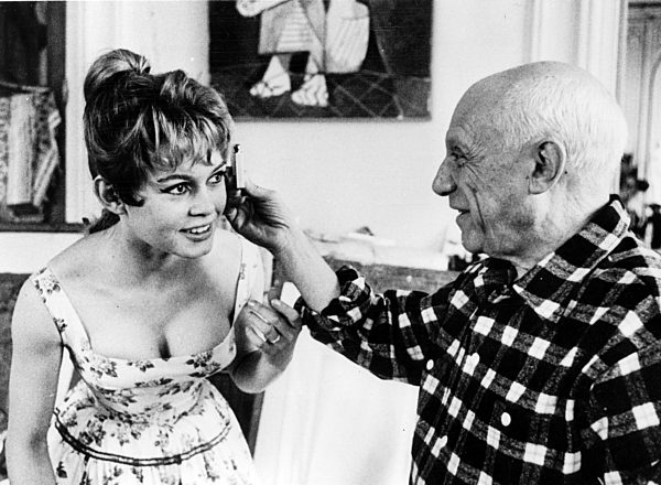 Brigitte Bardot zu Besuch bei Pablo Picasso