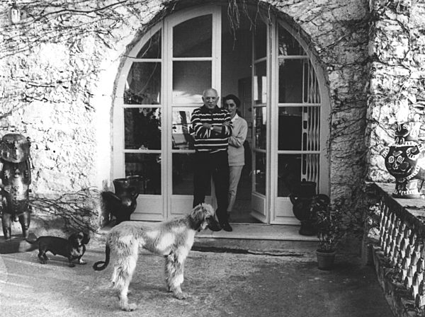 Pablo Picasso und Ehefrau Jacqueline