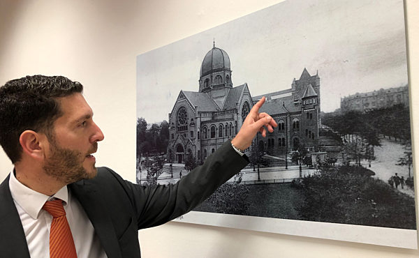 Pressegespräch zum Wiederaufbau der Bornplatzsynagoge