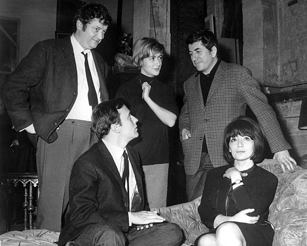 Francoise Sagan mit Schauspielern