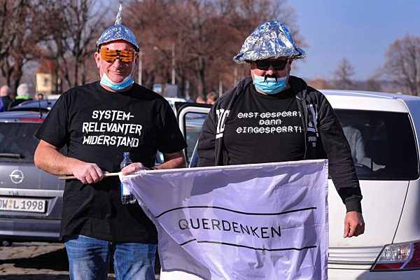 Coronavirus - Autokorso Querdenken Dresden