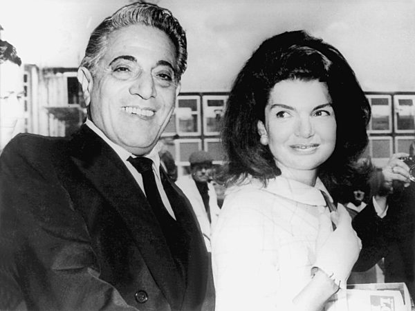 Aristoteles Onassis und Ehefrau Jacqueline