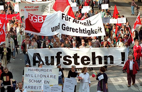 Großdemonstration gegen Sparpaket in Hamburg