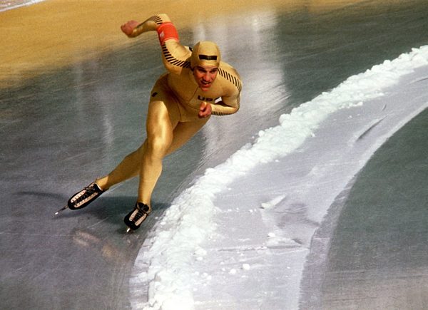 Eric Heiden bei den Olympischen Spielen in Lake Placid