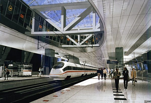In Frankfurt entsteht Deutschlands erster ICE-Flughafenbahnhof
