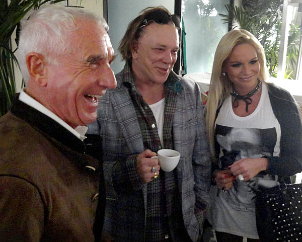 Frederic Prinz von Anhalt trifft Mickey Rourke