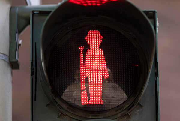 In Mönchengladbach gibt es jetzt Schützen-Ampelmännchen