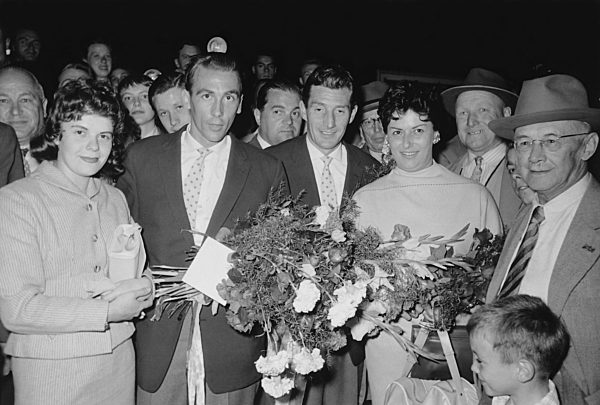 Fußball: Fritz Walter und Horst Eckel empfangen