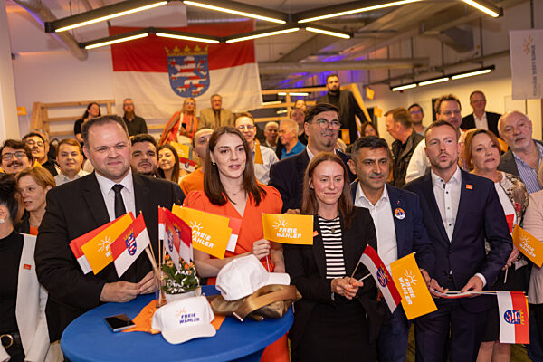 Landtagswahl Hessen - Wahlparty Freie Wähler