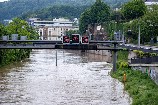 Hochwasser im Saarland - Saarbrücken