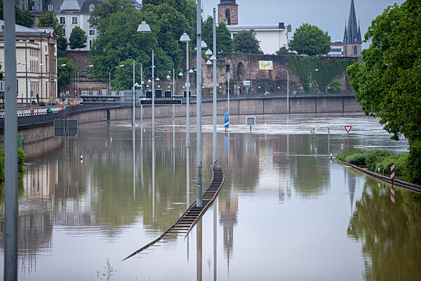Hochwasser im Saarland - Saarbrücken