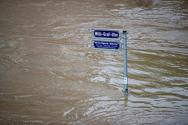 Hochwasser im Saarland - Saarbrücken