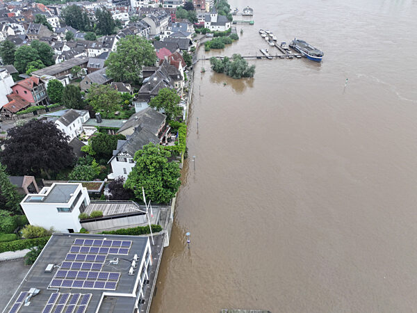 Hochwasser am Rhein