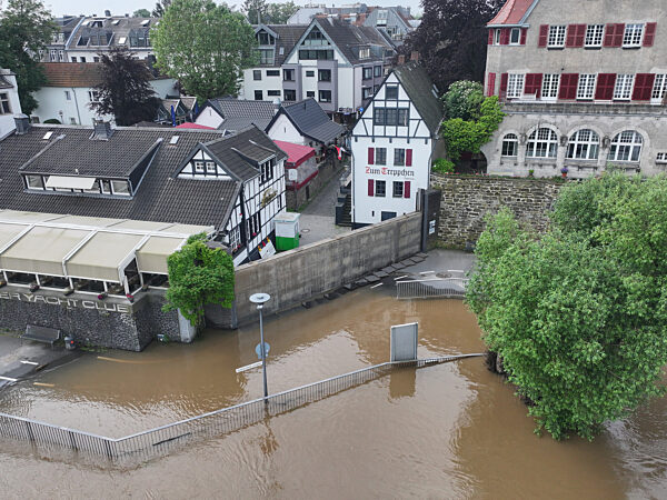 Hochwasser am Rhein