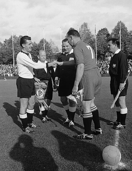 Fußball: Fritz Walter und Alfred Bickel