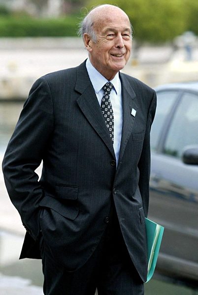 Valery Giscard d'Estaing beim Gipfeltreffen von Thessaloniki